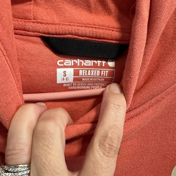 Carhartt Rust Orange Sweatshirt - Picture 2 of 2